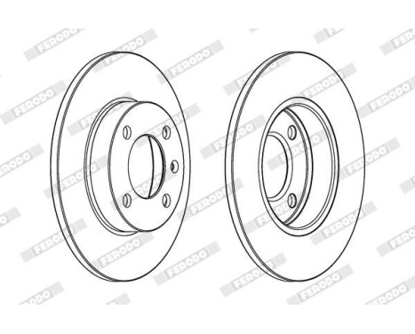 Brake Disc PREMIER DDF042 Ferodo, Image 2