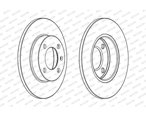 Brake Disc PREMIER DDF042 Ferodo