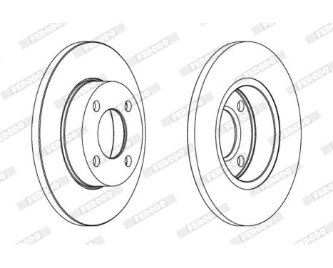 Brake Disc PREMIER DDF048 Ferodo, Image 2