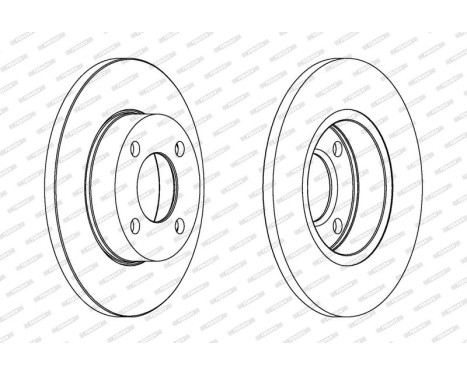 Brake Disc PREMIER DDF048 Ferodo, Image 2