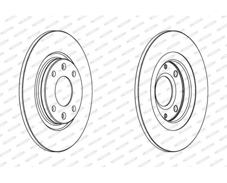 Brake Disc PREMIER DDF051 Ferodo, Image 2