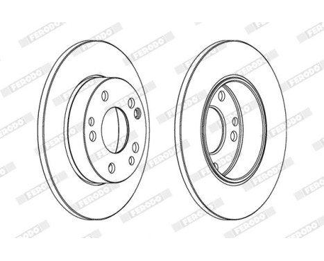 Brake Disc PREMIER DDF053 Ferodo, Image 2