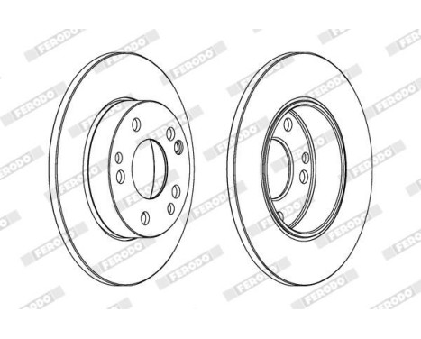 Brake Disc PREMIER DDF053 Ferodo, Image 2
