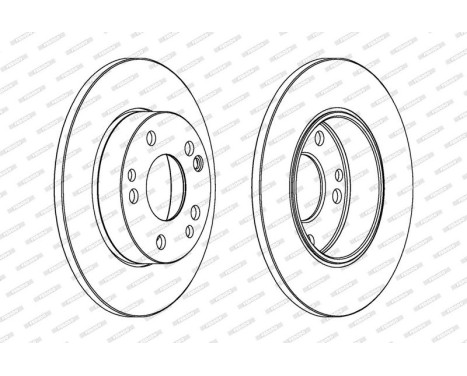 Brake Disc PREMIER DDF053 Ferodo