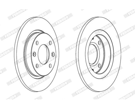 Brake Disc PREMIER DDF059 Ferodo, Image 2