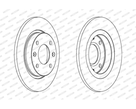 Brake Disc PREMIER DDF059 Ferodo, Image 2