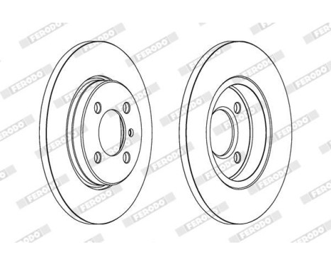 Brake Disc PREMIER DDF062 Ferodo, Image 2