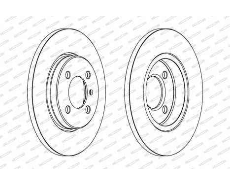 Brake Disc PREMIER DDF062 Ferodo, Image 2