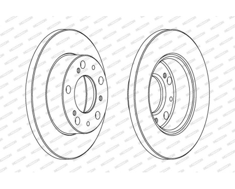 Brake Disc PREMIER DDF063 Ferodo, Image 2