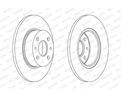 Brake Disc PREMIER DDF066 Ferodo, Image 2