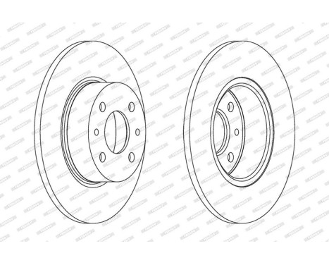 Brake Disc PREMIER DDF066 Ferodo, Image 2