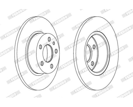 Brake Disc PREMIER DDF067 Ferodo, Image 2