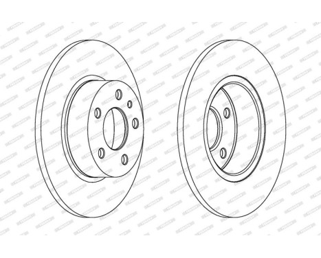 Brake Disc PREMIER DDF067 Ferodo, Image 2