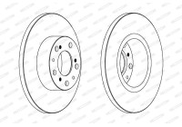 Brake Disc PREMIER DDF069 Ferodo