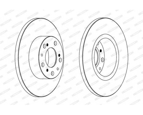 Brake Disc PREMIER DDF069 Ferodo