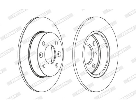 Brake Disc PREMIER DDF070 Ferodo, Image 2