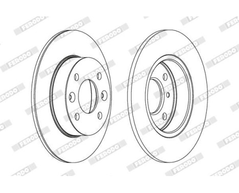 Brake Disc PREMIER DDF070 Ferodo, Image 2