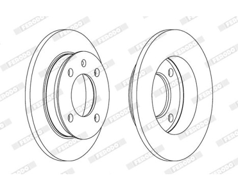 Brake Disc PREMIER DDF079 Ferodo, Image 2