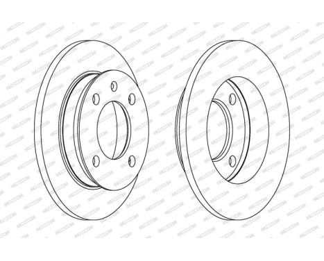 Brake Disc PREMIER DDF079 Ferodo, Image 2