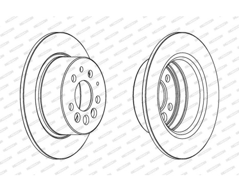 Brake Disc PREMIER DDF080 Ferodo, Image 2