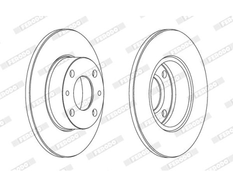 Brake Disc PREMIER DDF083 Ferodo, Image 2