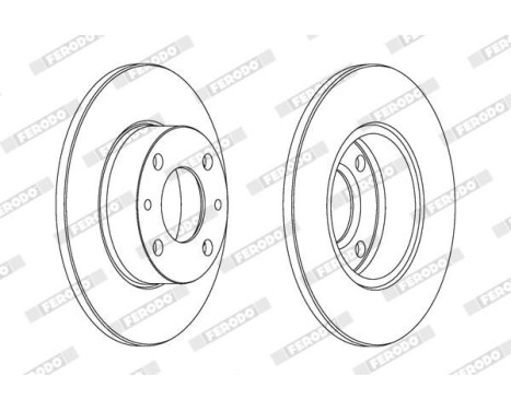Brake Disc PREMIER DDF083 Ferodo, Image 2