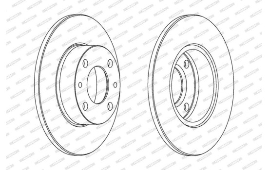 Brake Disc PREMIER DDF083 Ferodo, Image 2