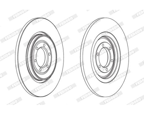 Brake Disc PREMIER DDF090 Ferodo, Image 2