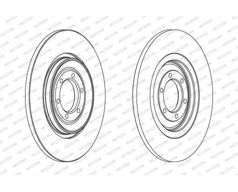 Brake Disc PREMIER DDF090 Ferodo, Image 2