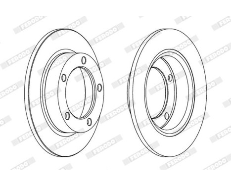 Brake Disc PREMIER DDF092 Ferodo, Image 2