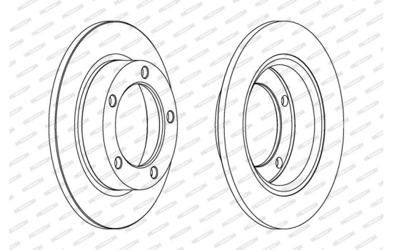 Brake Disc PREMIER DDF092 Ferodo, Image 2