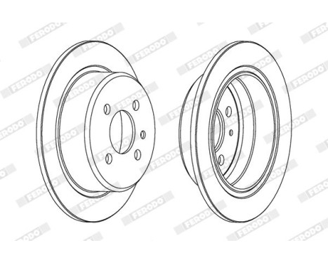 Brake Disc PREMIER DDF093 Ferodo, Image 2