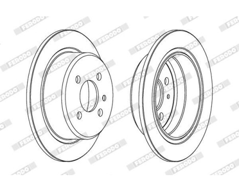 Brake Disc PREMIER DDF093 Ferodo, Image 2