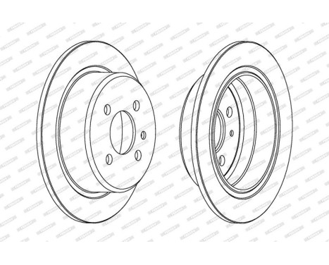 Brake Disc PREMIER DDF093 Ferodo, Image 2
