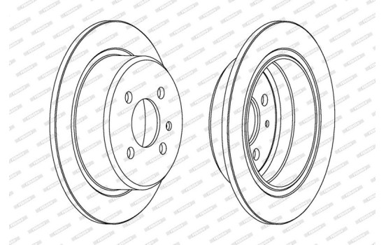 Brake Disc PREMIER DDF093 Ferodo, Image 2
