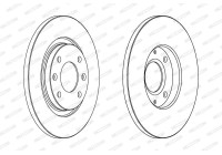 Brake Disc PREMIER DDF1000 Ferodo