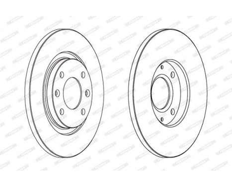 Brake Disc PREMIER DDF1000 Ferodo