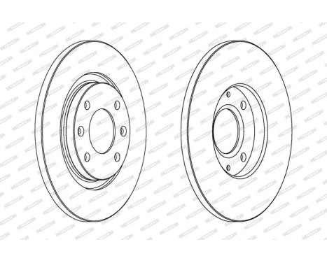 Brake Disc PREMIER DDF1000 Ferodo, Image 2