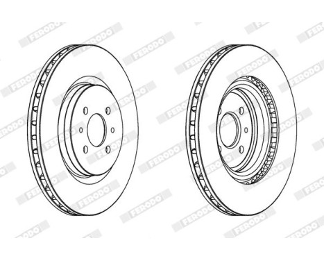 Brake Disc PREMIER DDF1002 Ferodo, Image 2
