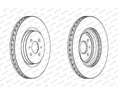 Brake Disc PREMIER DDF1002 Ferodo, Image 2