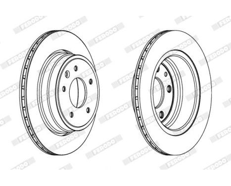 Brake Disc PREMIER DDF1004 Ferodo