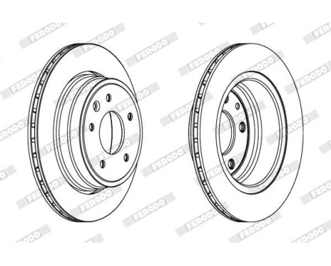 Brake Disc PREMIER DDF1004 Ferodo