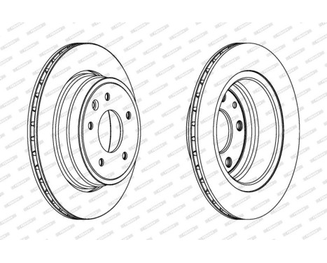 Brake Disc PREMIER DDF1004 Ferodo