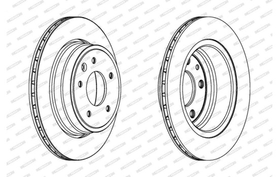 Brake Disc PREMIER DDF1004 Ferodo