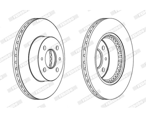 Brake Disc PREMIER DDF1006 Ferodo, Image 2