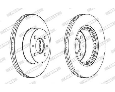 Brake Disc PREMIER DDF1006 Ferodo, Image 2