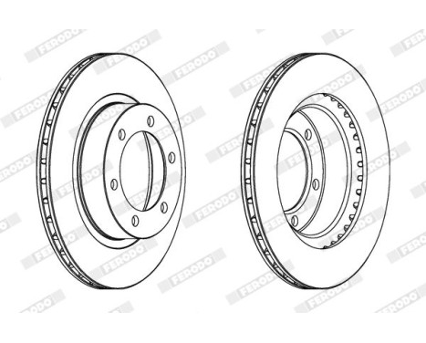 Brake Disc PREMIER DDF1008 Ferodo, Image 3