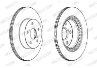 Brake Disc PREMIER DDF1009C Ferodo