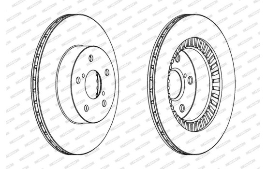 Brake Disc PREMIER DDF1009C Ferodo