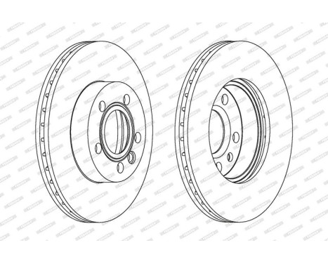 Brake Disc PREMIER DDF1010 Ferodo, Image 2